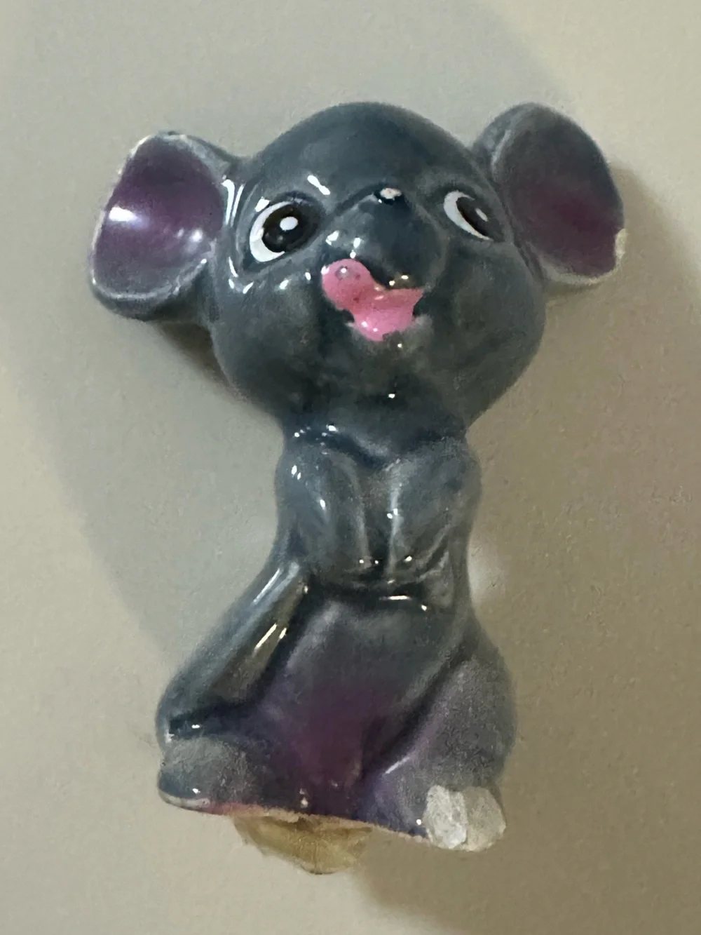 Vintage 1960s Enesco Japan Animated Clown Music Box Planter with Pop-Up Mouse